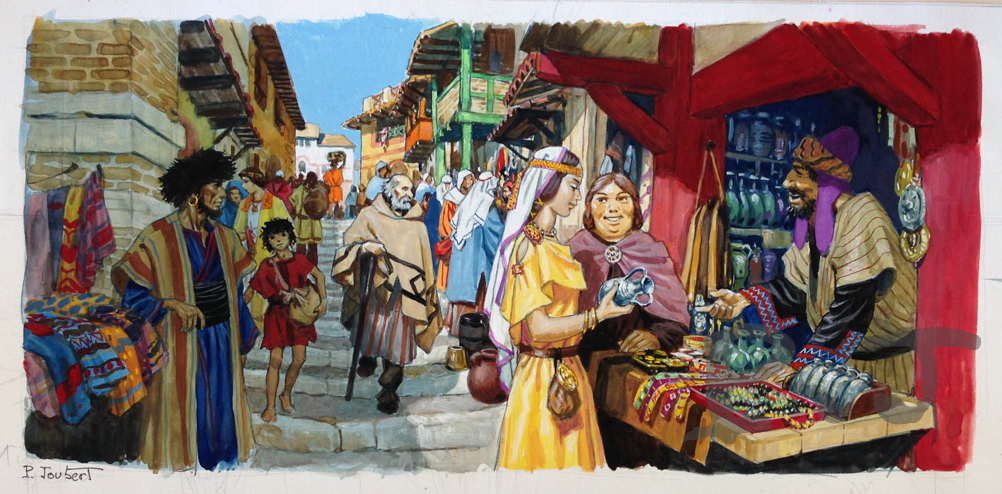 1984     Au temps des royaumes barbares  -A Marseille, le quartier des marchands orientaux – Original