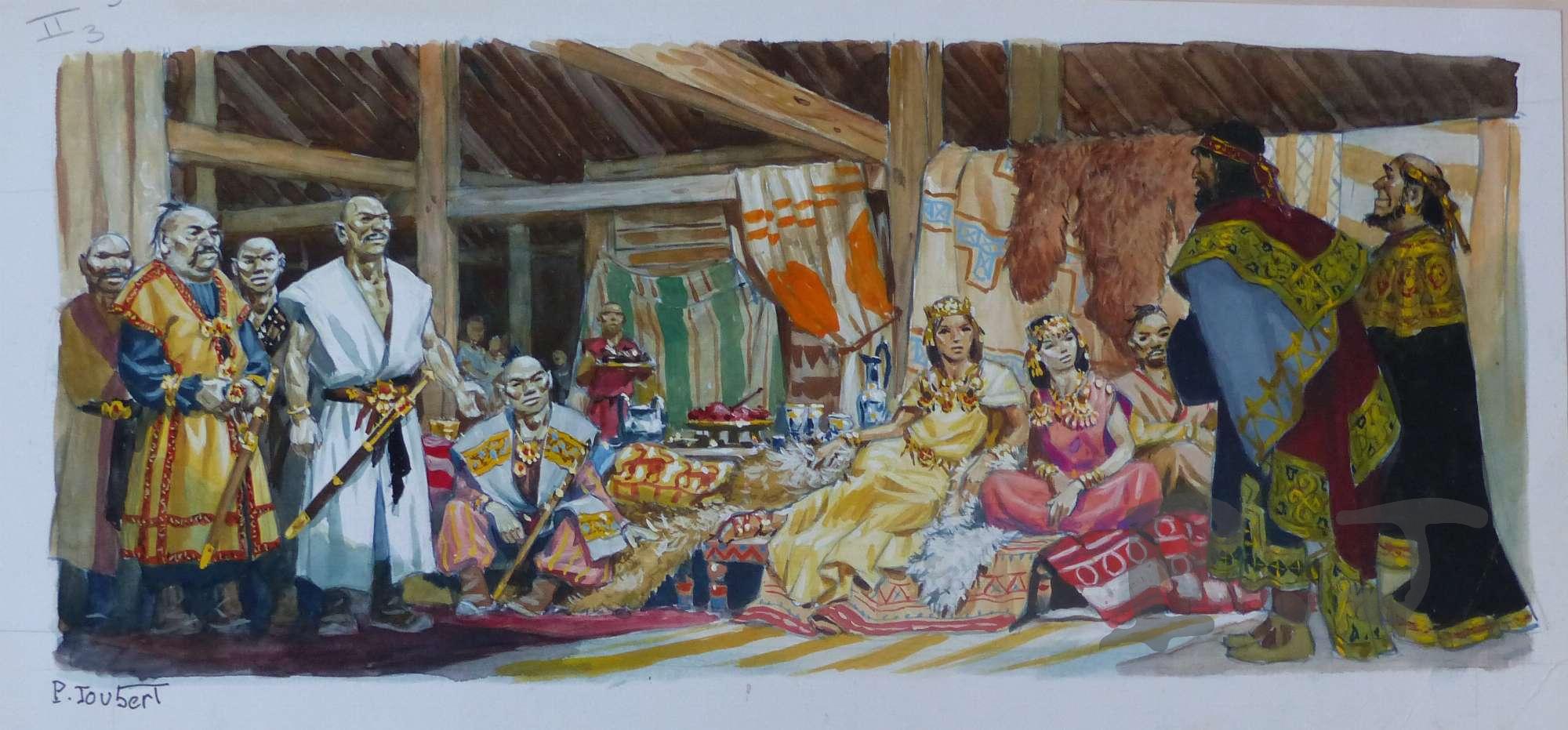 1985  Atilla reçoit l’ambassadeur de Byzance – Original