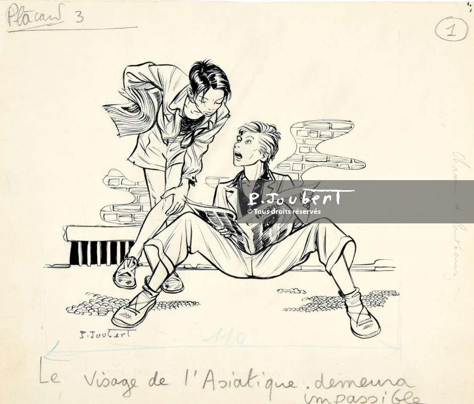 1955   Le visage de l’asiatique  – Original