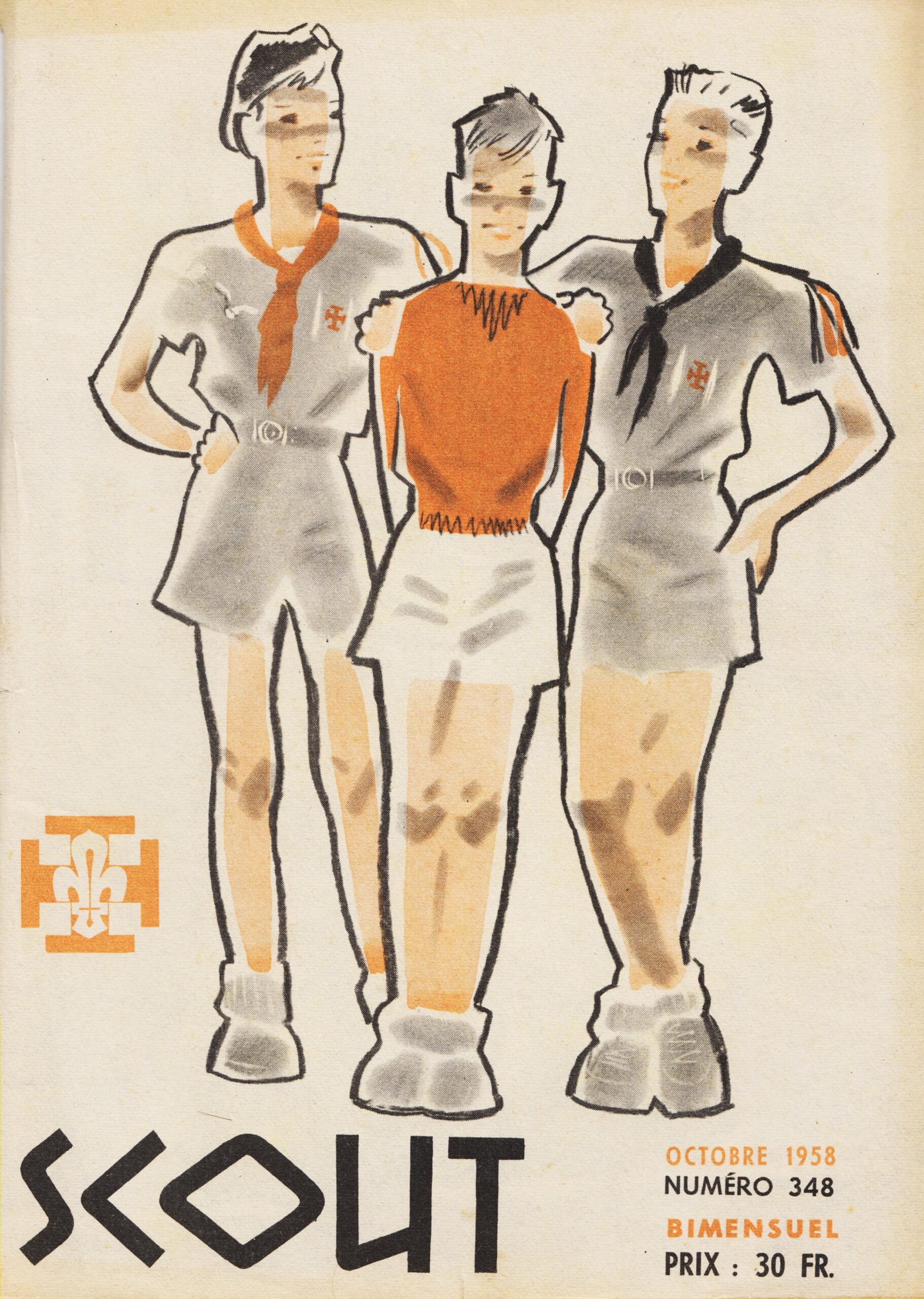 SCOUT 348 revue des scouts de France de 1958