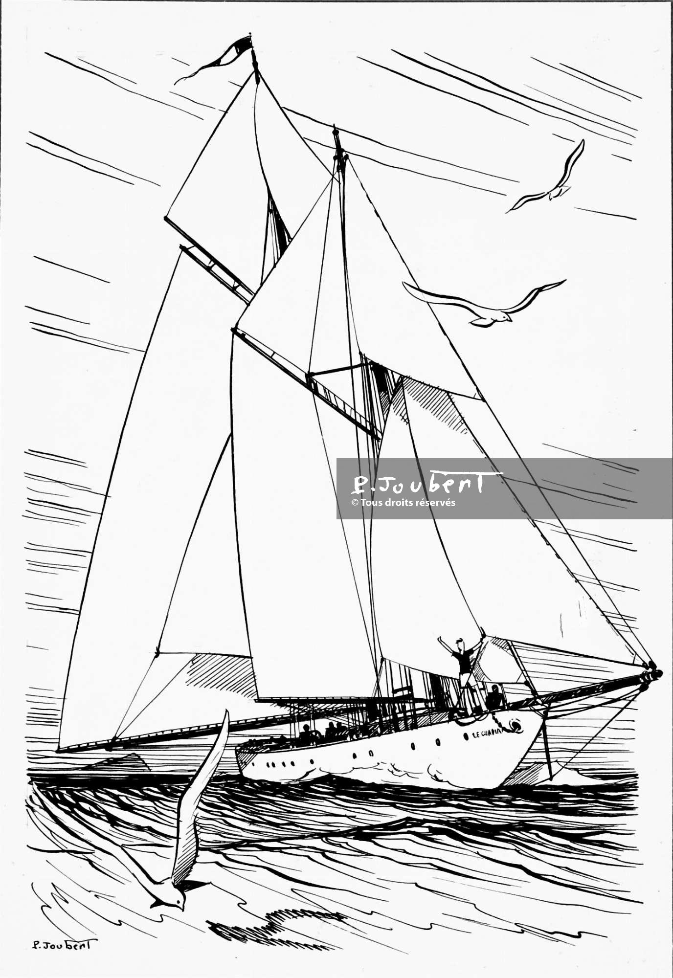 1944 FORT CARILLON  – En bateau