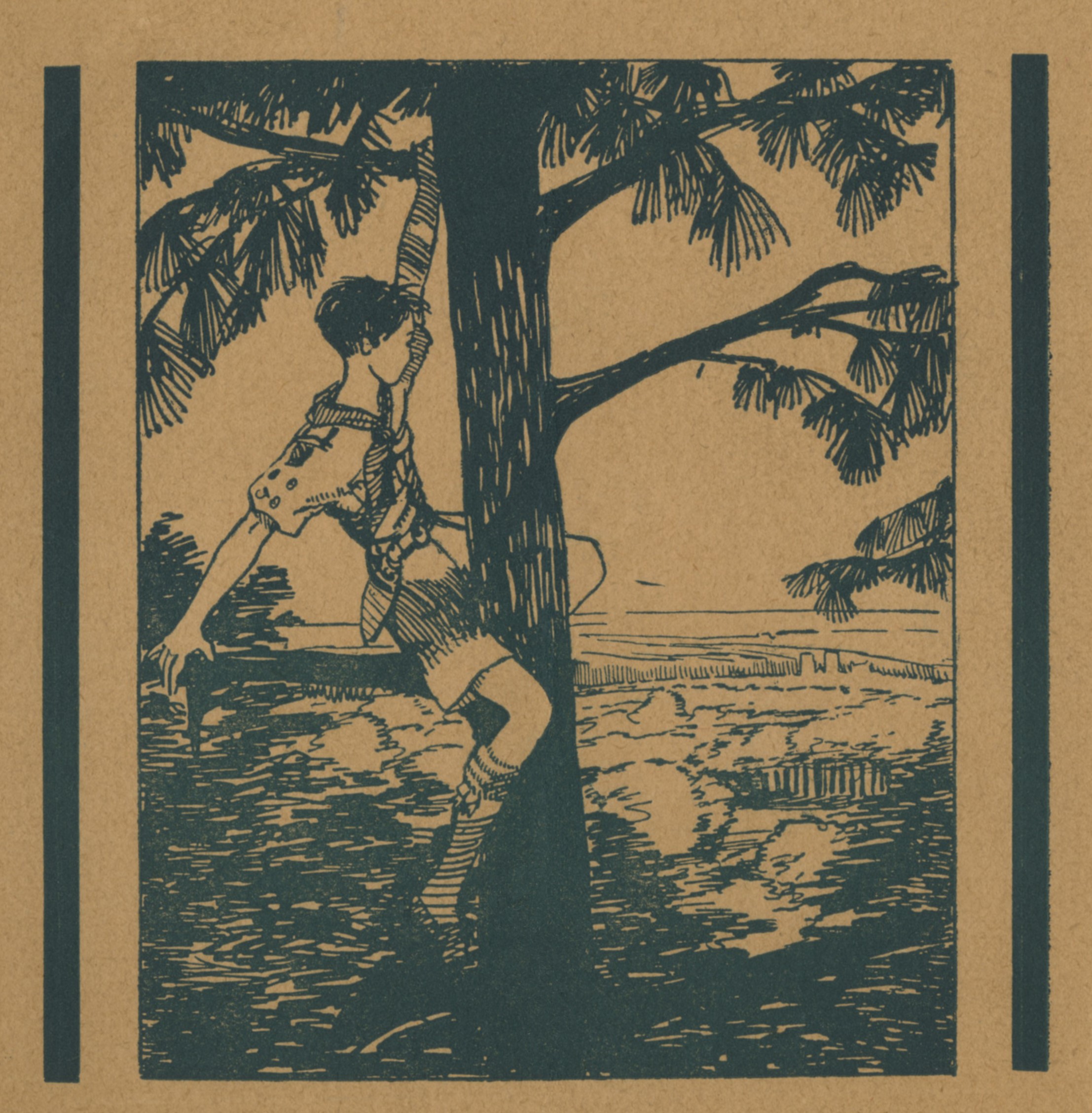 Dans la forêt de Jumièges : couv SCOUT 130 de 1931