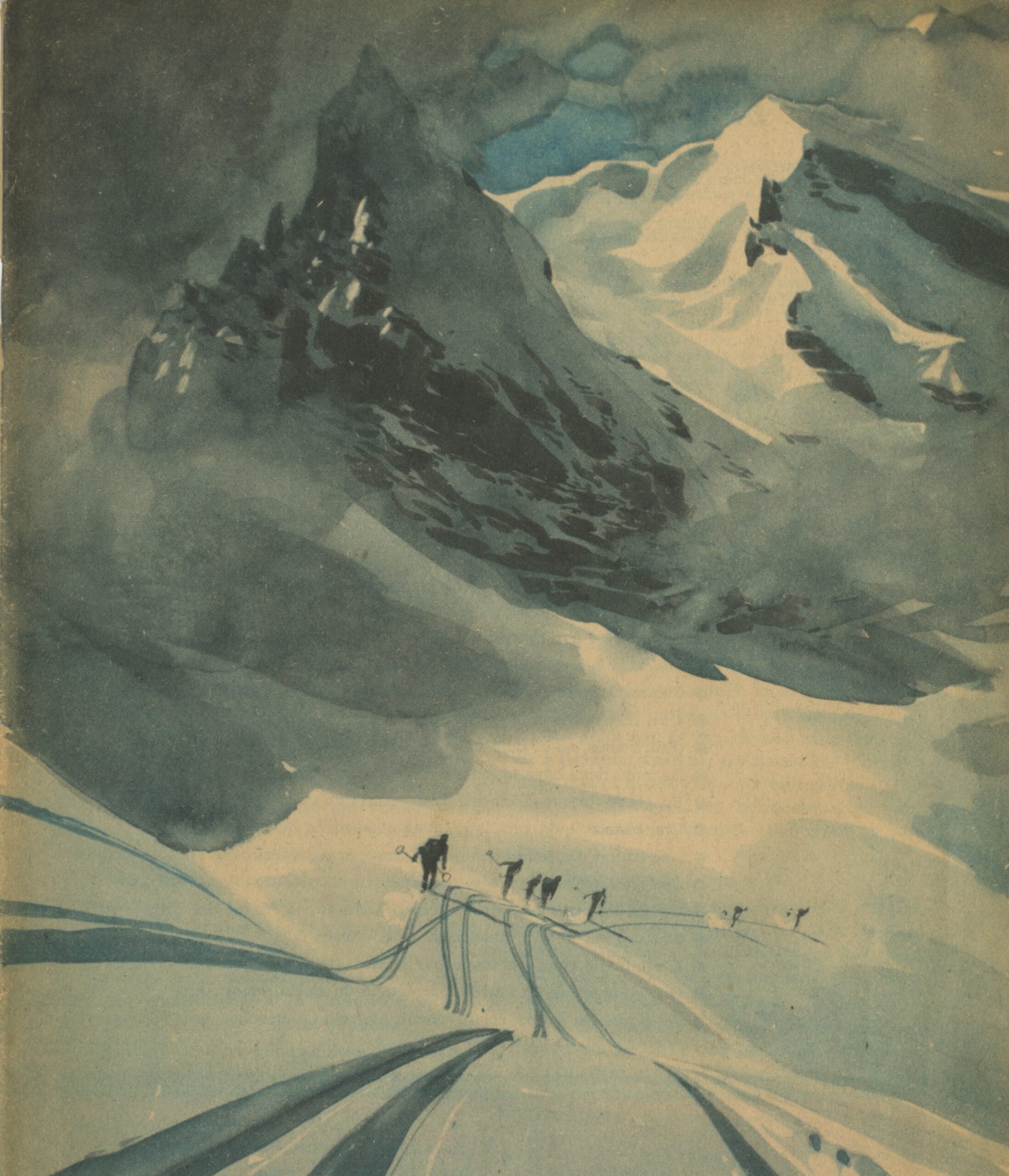 Descente à ski : couv SCOUT 287 de 1953