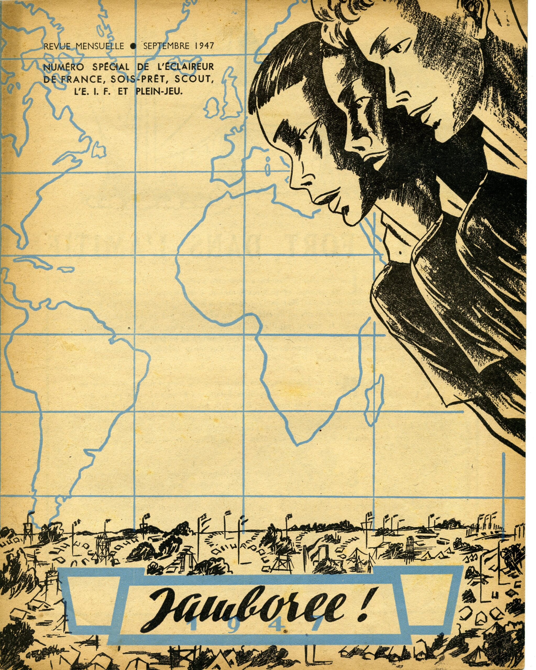 LE SCOUT 224 revue Le scout de France de 1947