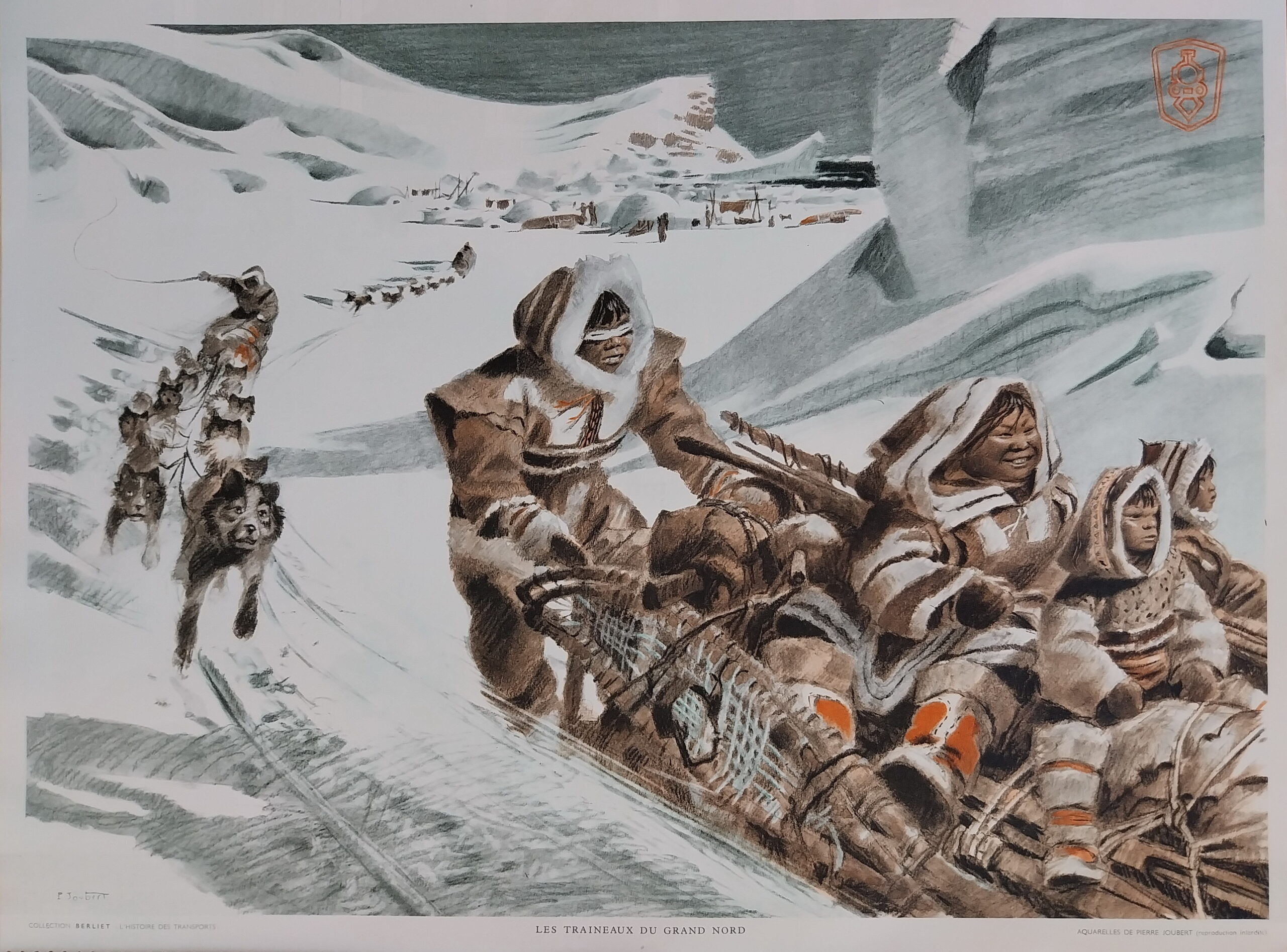 Calendrier Berliet 1958 – Les traineaux du Grand Nord