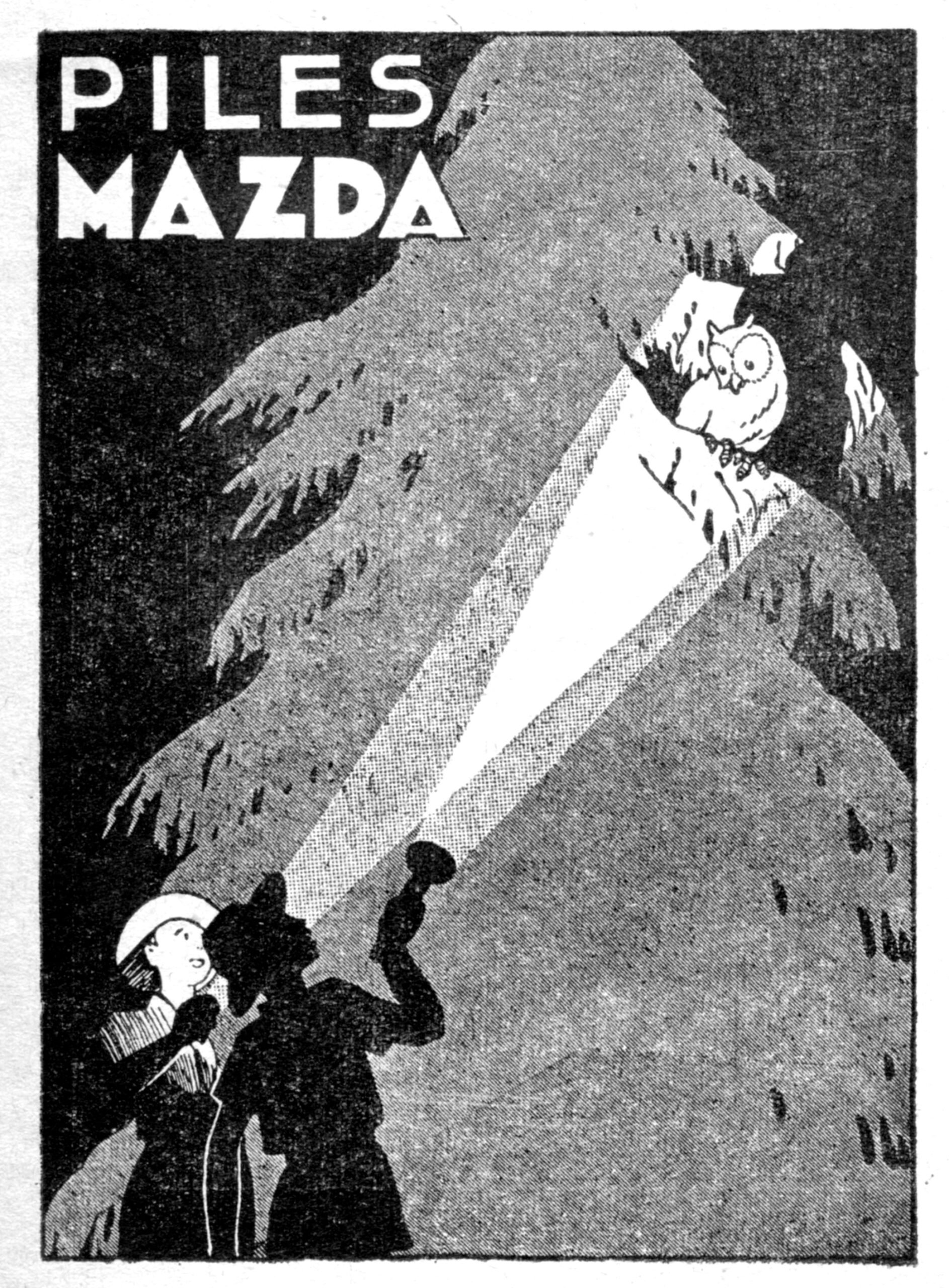 Pub piles Mazda  : SCOUT 103 de 1938