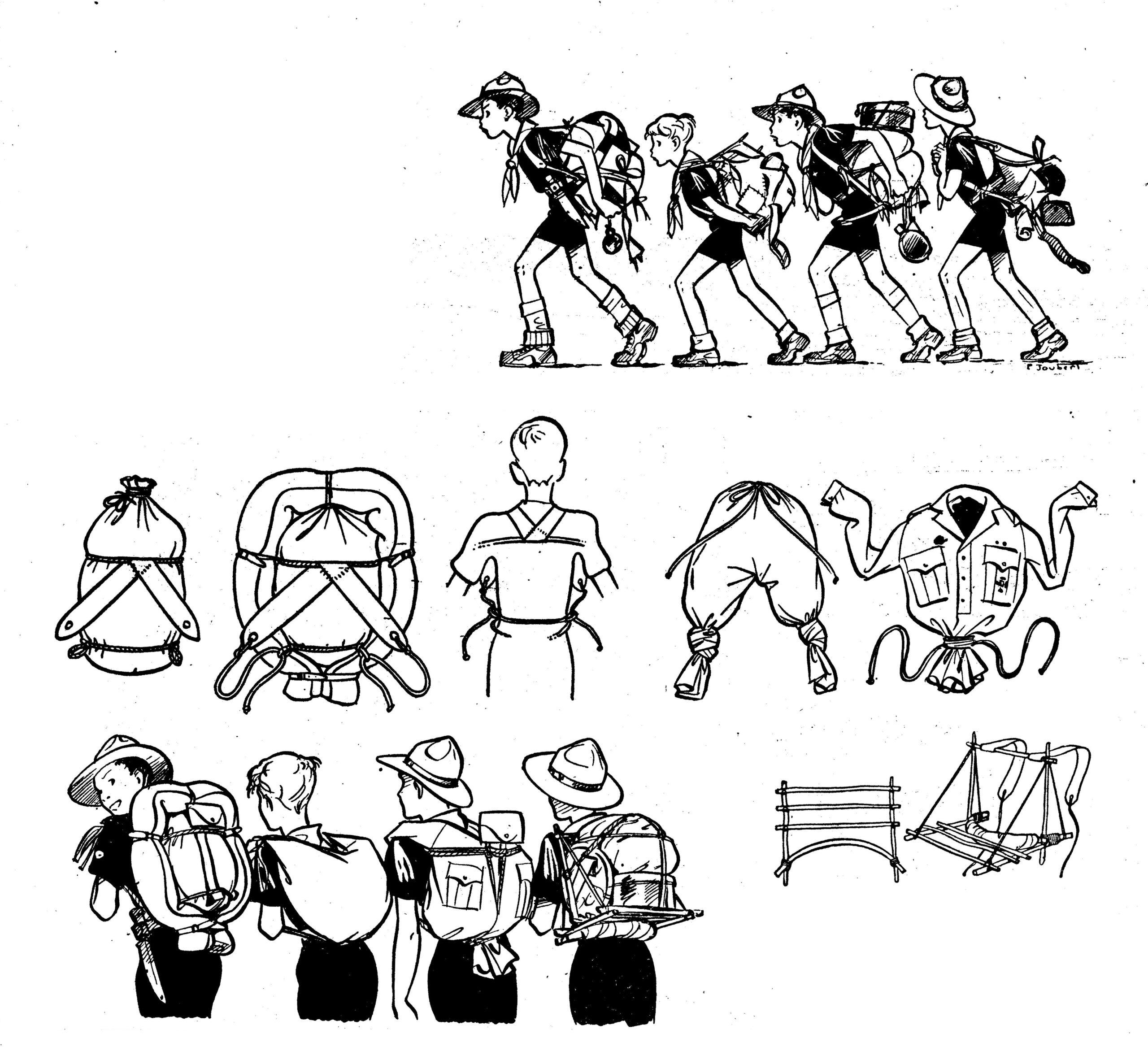 Sacs de secours :  SCOUT 239 de 1949