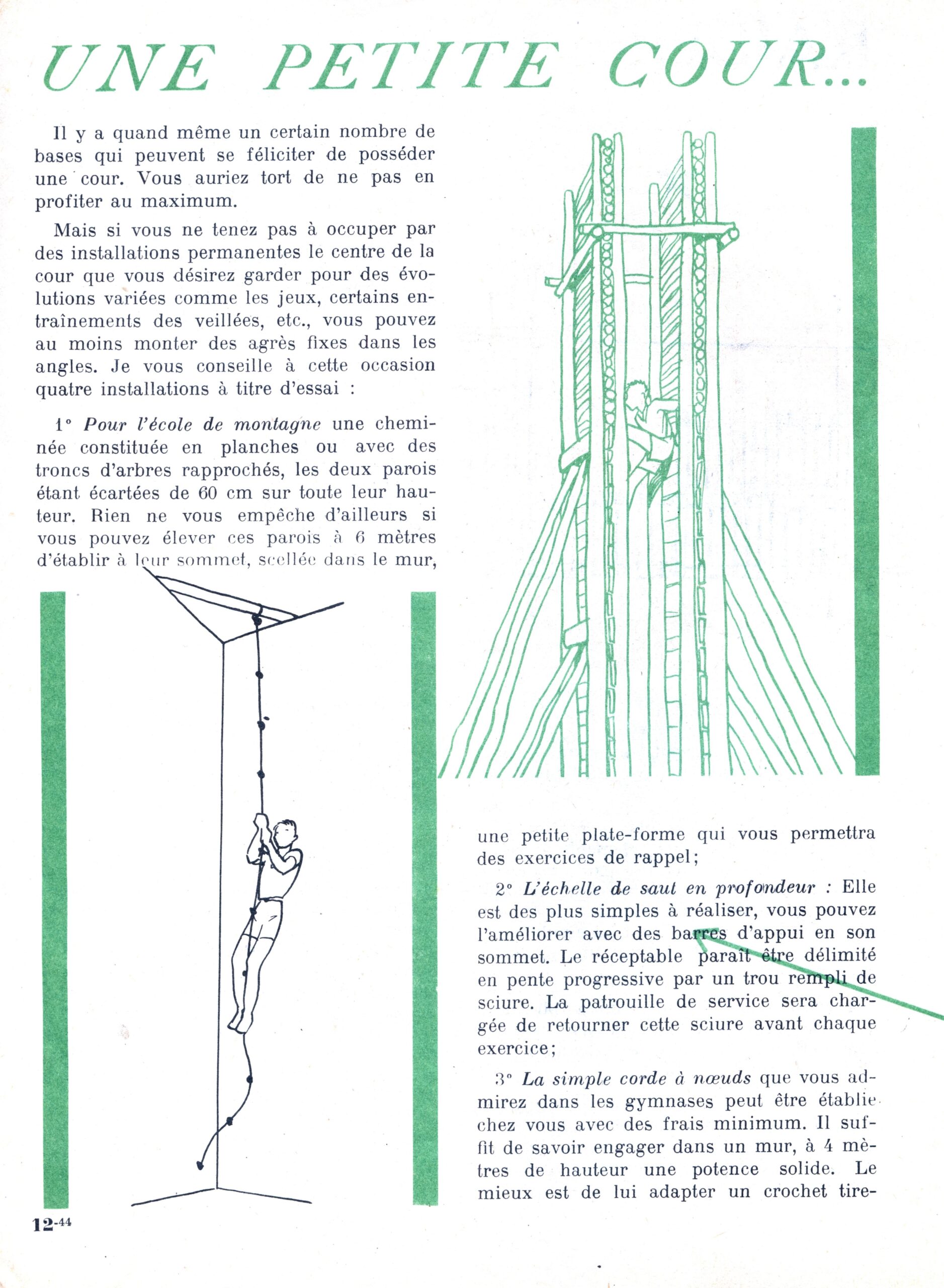 Une petite cour  :  SCOUT 299 de 1955